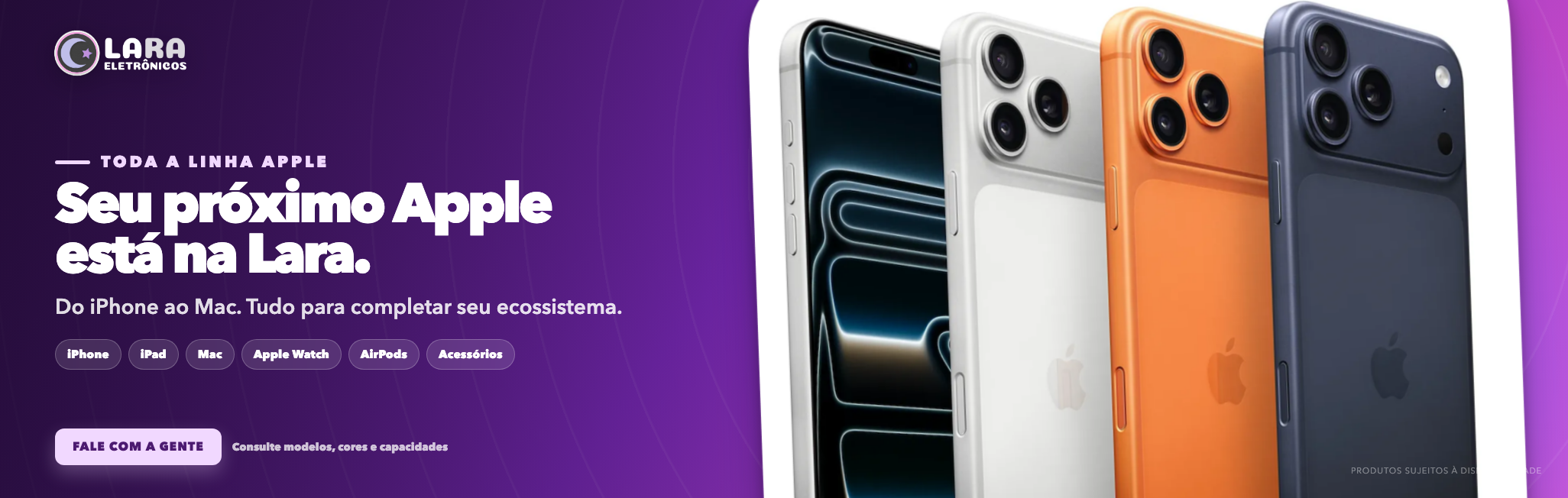 Toda a linha Apple disponível na Abba Cel